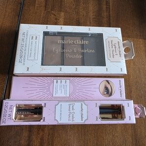NWT Marie Claire Eyebrow & Hairline Powder and Brow Pencil - Brown Tones